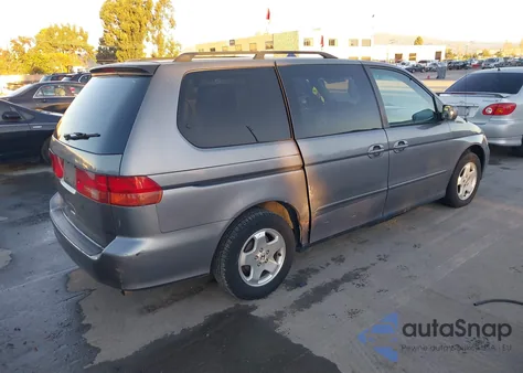 2000 Honda Odyssey Ex from USA, damaged, VIN 2HKRL1860YH570155
